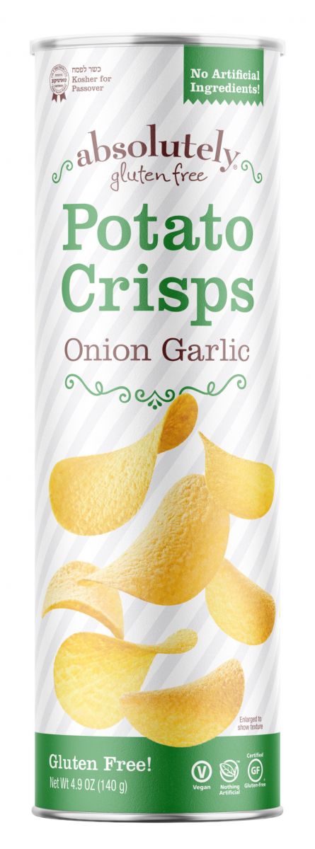 Absolutely Gluten Free Onion & Garlic Stacked Potato Crisps 4.9 oz