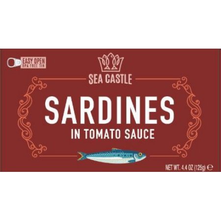 Sea castle sardines in tomato sauce 4.4 oz