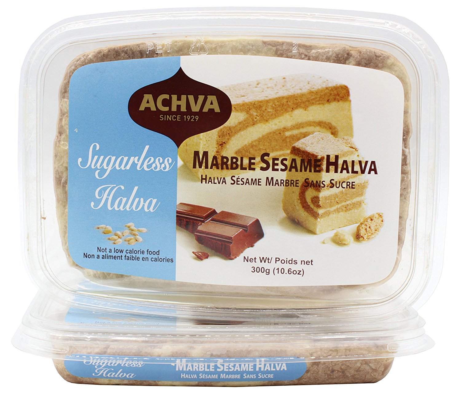 Achva halva sugar-free marble 300gr