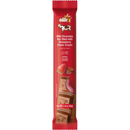 Elite Milk Chocolate Bar With Strawberry Cream 1.76 oz