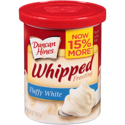 Duncan Hines Fluffy White Whipped Frosting 14 oz