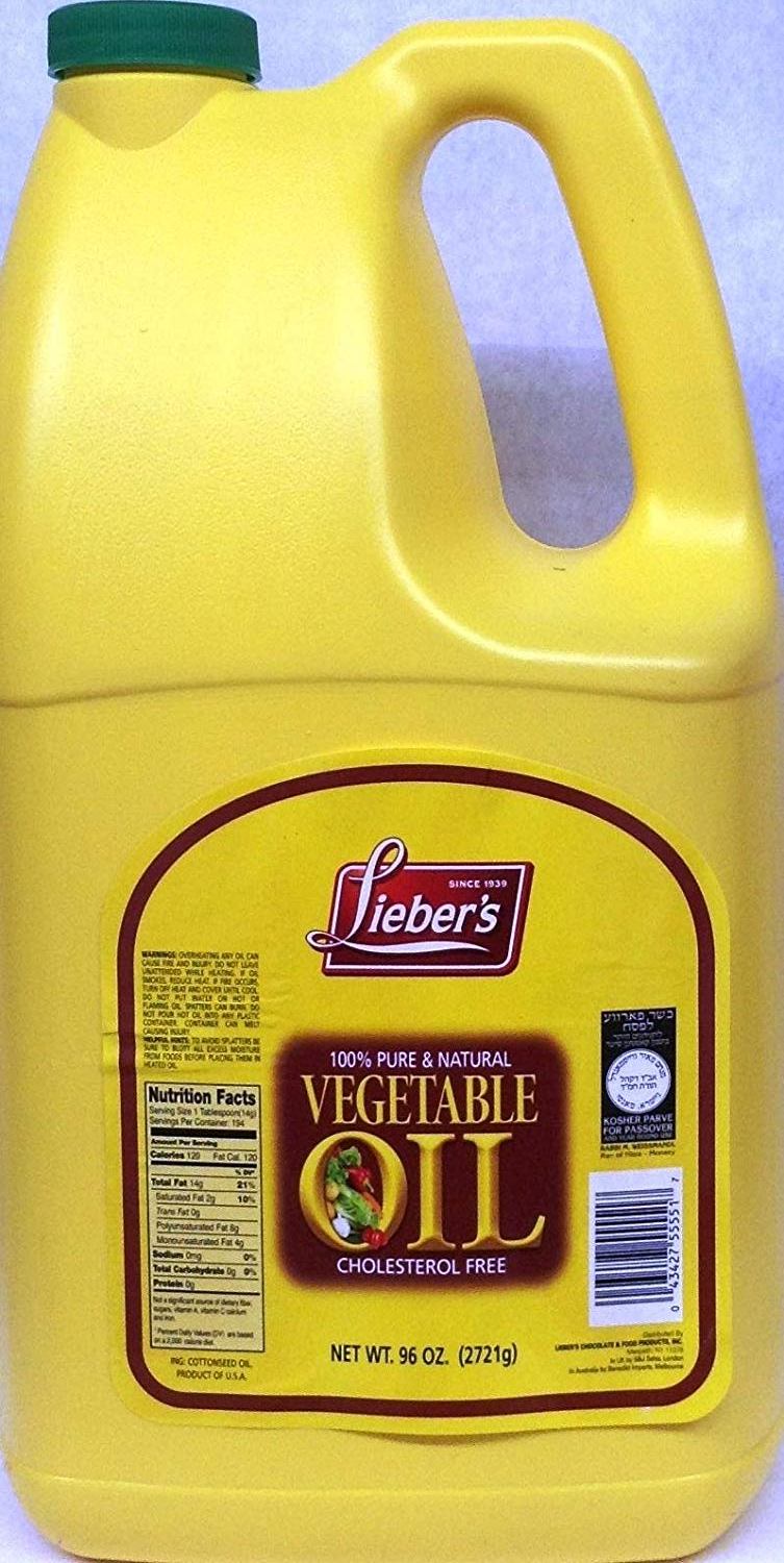 Lieber's Vegetable Oil 96 oz