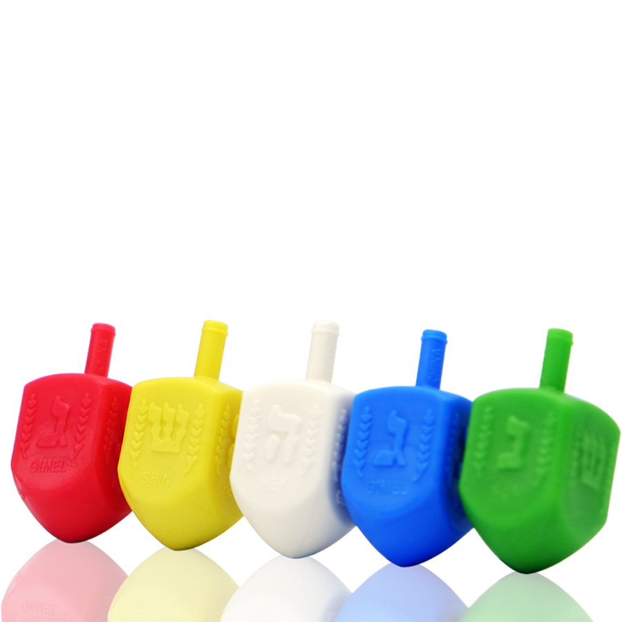 Plastic Dreidels 4 pcs