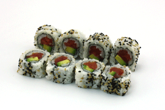 Raw Tuna Avocado Sushi Roll (8 Pieces)