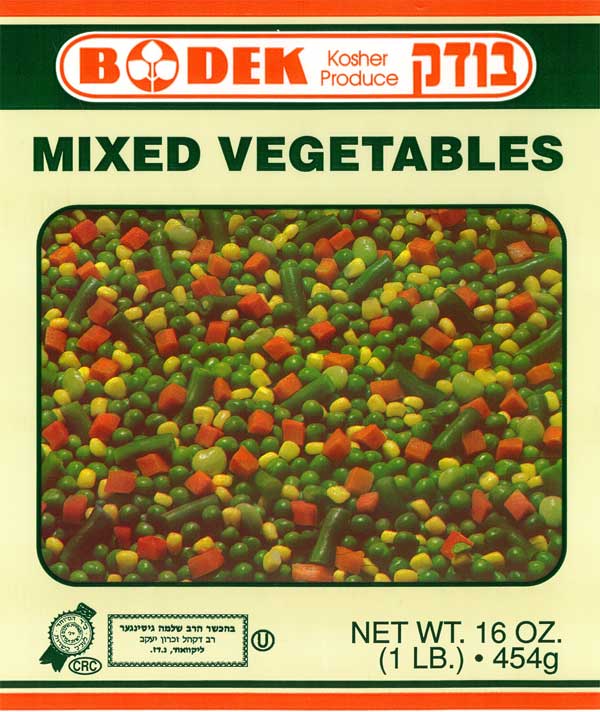 Bodek Mixed Vegetables 16 oz