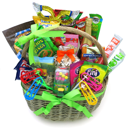 Colorful Medium Purim Basket