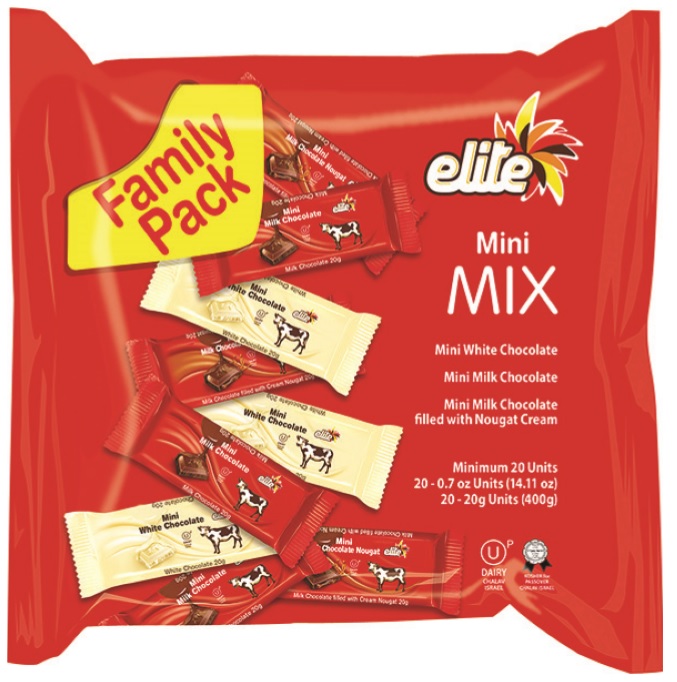 Elite Mini Mix Milk & White Chocolate Bars 14.1 oz 20 ct