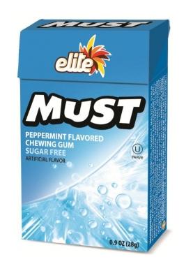 Elite Must Sugar Free Peppermint Gum 1 oz