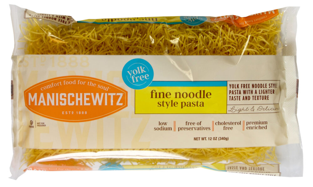 Manischewitz Yolk Free Fine Egg Noodles 12 oz