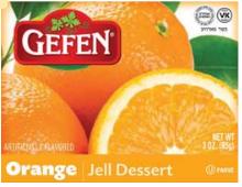 Gefen Orange Jell Dessert 3 oz