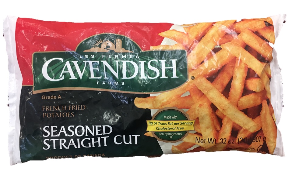 Les Fermes Cavendish Farms Seasoned Straight Cut French Fries 32 oz