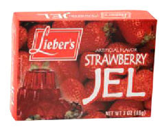 Lieber's Artificial Flavor Strawberry Jel 3 oz