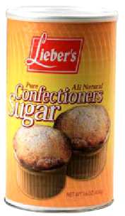 Lieber's Pure All Natural Confectioners Sugar 16 oz