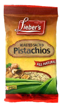 Lieber's Roasted Salted Pistachios 6 oz