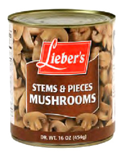 Lieber's Stems & Pieces Mushrooms 16 oz