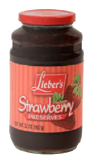 Lieber's Strawberry Preserves 32 oz