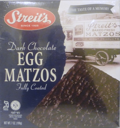 Streit's Dark Chocolate Egg Matzos Fully Coated 7.5 oz