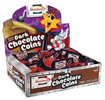 Manishchewitz Milk Chocolate Coins 24 ct (.53 oz)