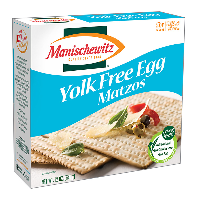 Manischewitz Yolk Free Egg Matzo 12 oz