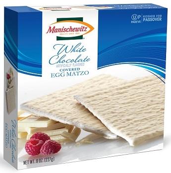 Manischewitz White Chocolate Coated Egg Matzo (Dairy) 8 oz