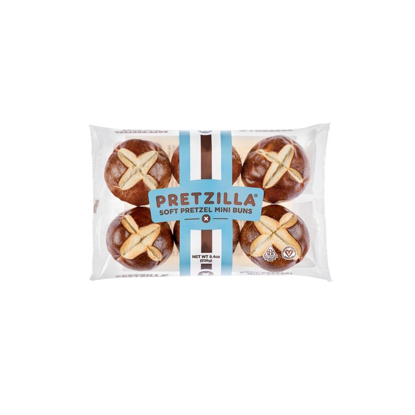 Pretzilla Soft Pretzel Mini Buns 8.4 oz