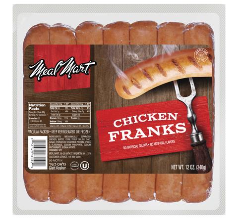 Meal Mart Chicken Franks 12 oz