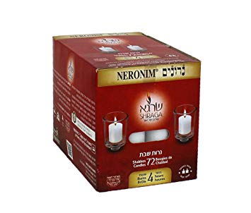 Neronim Shabbos Candles 72 ct