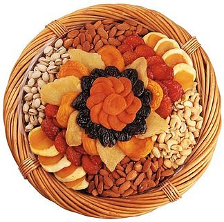 Orange Burst Themed Dry Fruits & Nuts Platter