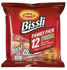 Osem Bissli Pizza Flavored Wheat Snack Family 12 Pack - 1.23 oz