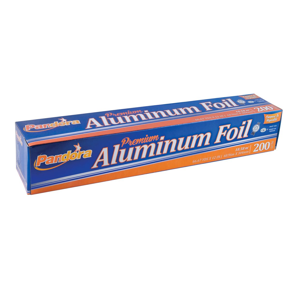 Pandora Aluminum Foil 200 sq ft (66.67 yds x 12 in)