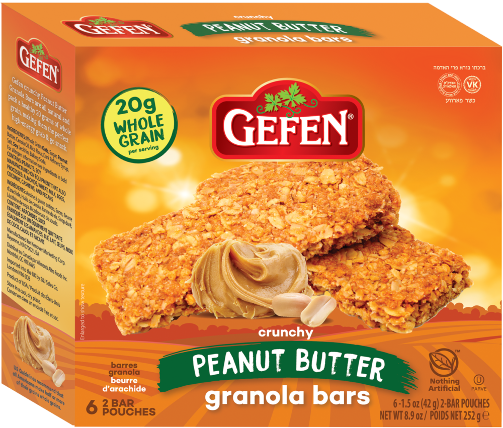 Gefen Peanut Butter Granola Bars 8.9 oz