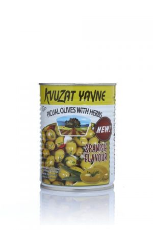 Kvuzat yavne picual olives with herbs 19 oz