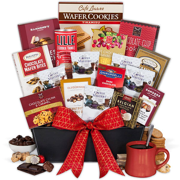 Red Holiday Deluxe Gift Basket