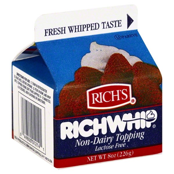 Rich's Richwhip Non-Dairy Topping 8 oz