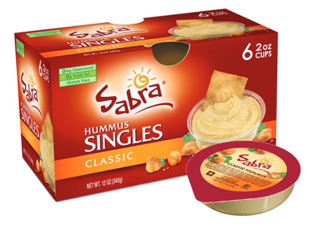 Sabra Hummus Singles Classic 12 oz (6-2 oz Cups)