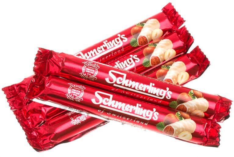 Schmerling's White Chocolate Praline Bars 4 x 0.81 oz Pack