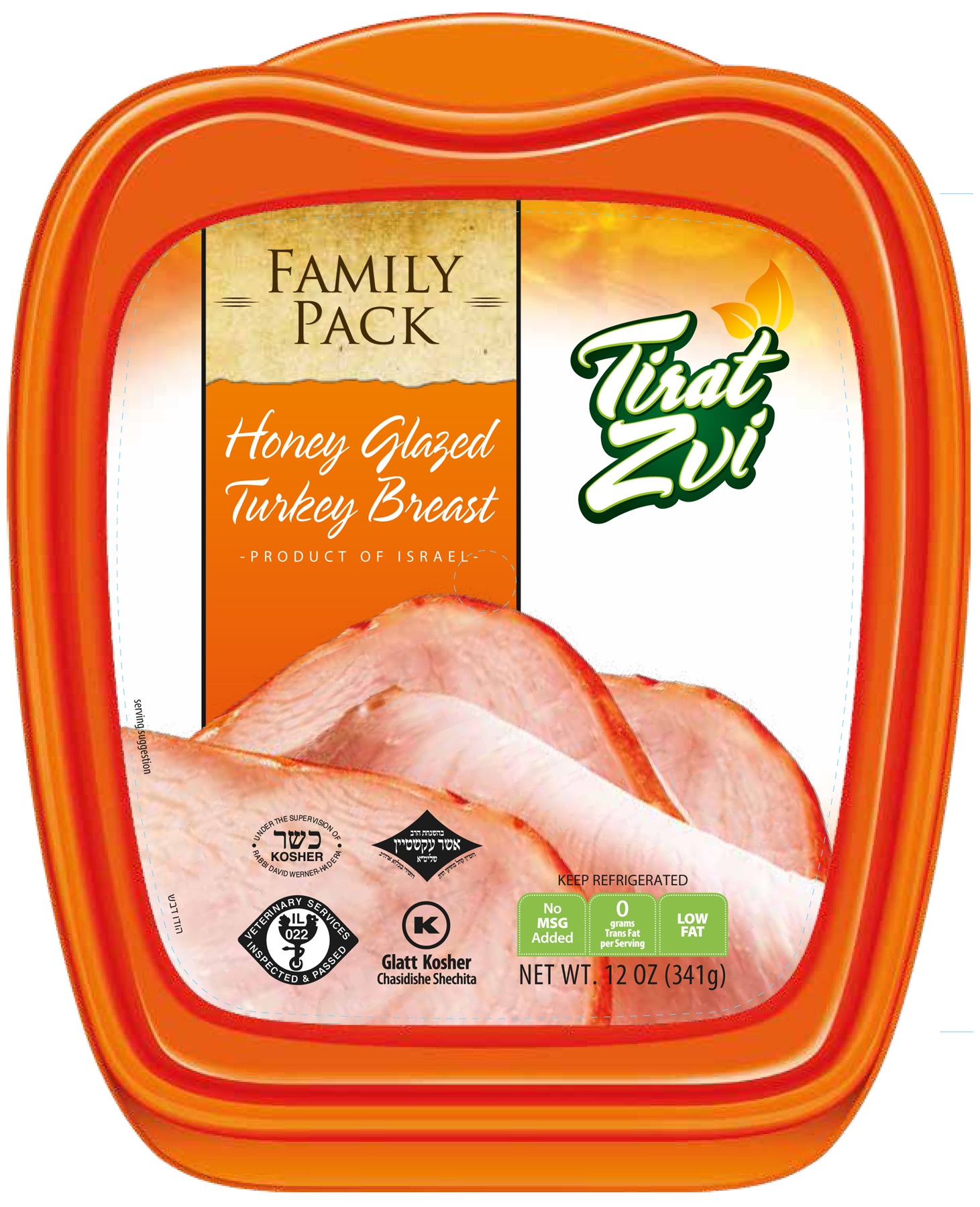 Tirat Zvi Family Pack Honey Glazed Turkey Breast 12 oz