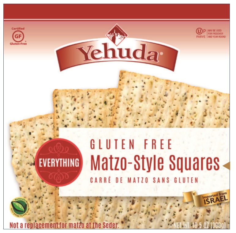 Yehuda Gluten Free Everything Matzo Squares 10.5 oz